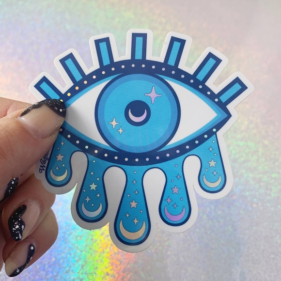 Cosmic Evil Eye Holo Sticker - Picture 2 of 3